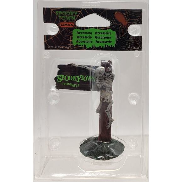 Lemax Spooky Town 2014 Spookytown This Way SIGN 44743 - Picture 1 of 4